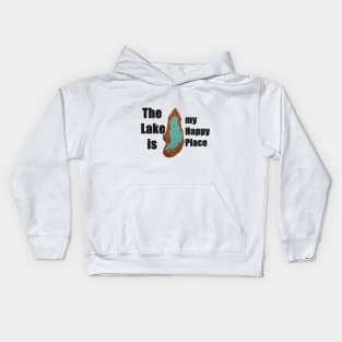 The Lake is my Happy Place Kids Hoodie